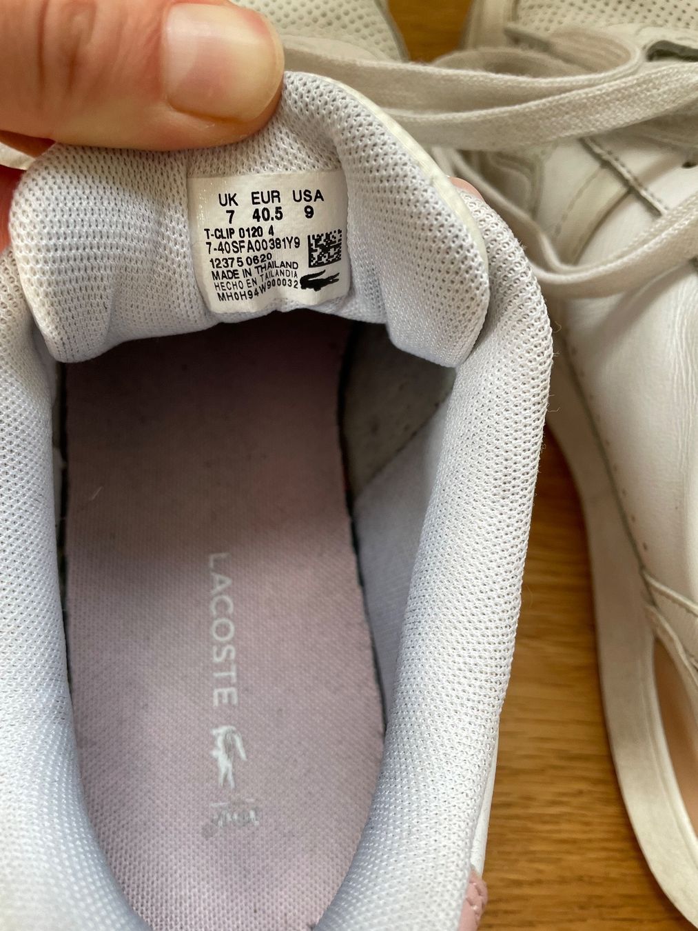 Lacoste Damenschuhe: Lacoste Sneaker weiss-rosa Damen Gr. 40.5 – Gebraucht aus Winterthur von piip13 3