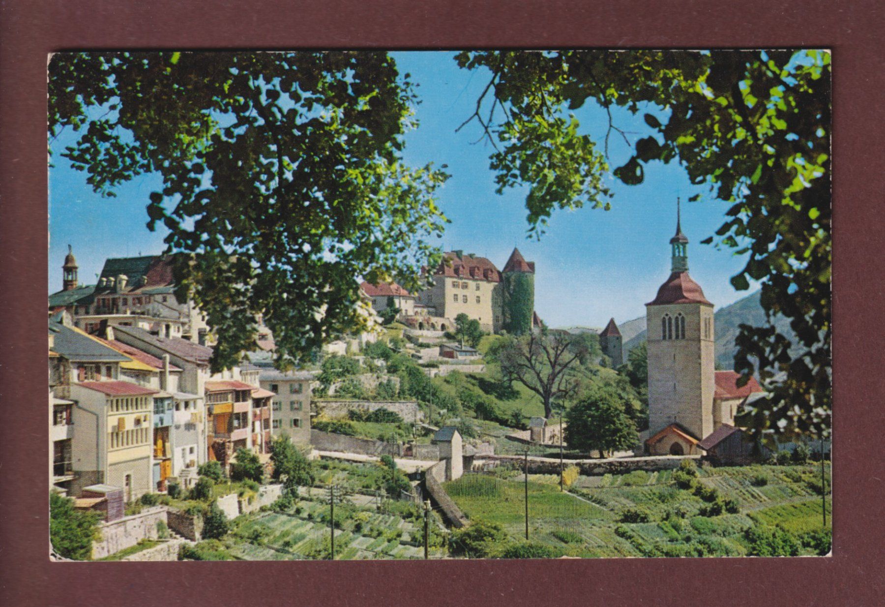 Cartoline postali: GRUYERES - 1960 – Usato da Pully venduto da nicecards