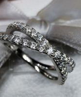 Ring sterling silver 925 diamond moissanite 0,53ct size 53