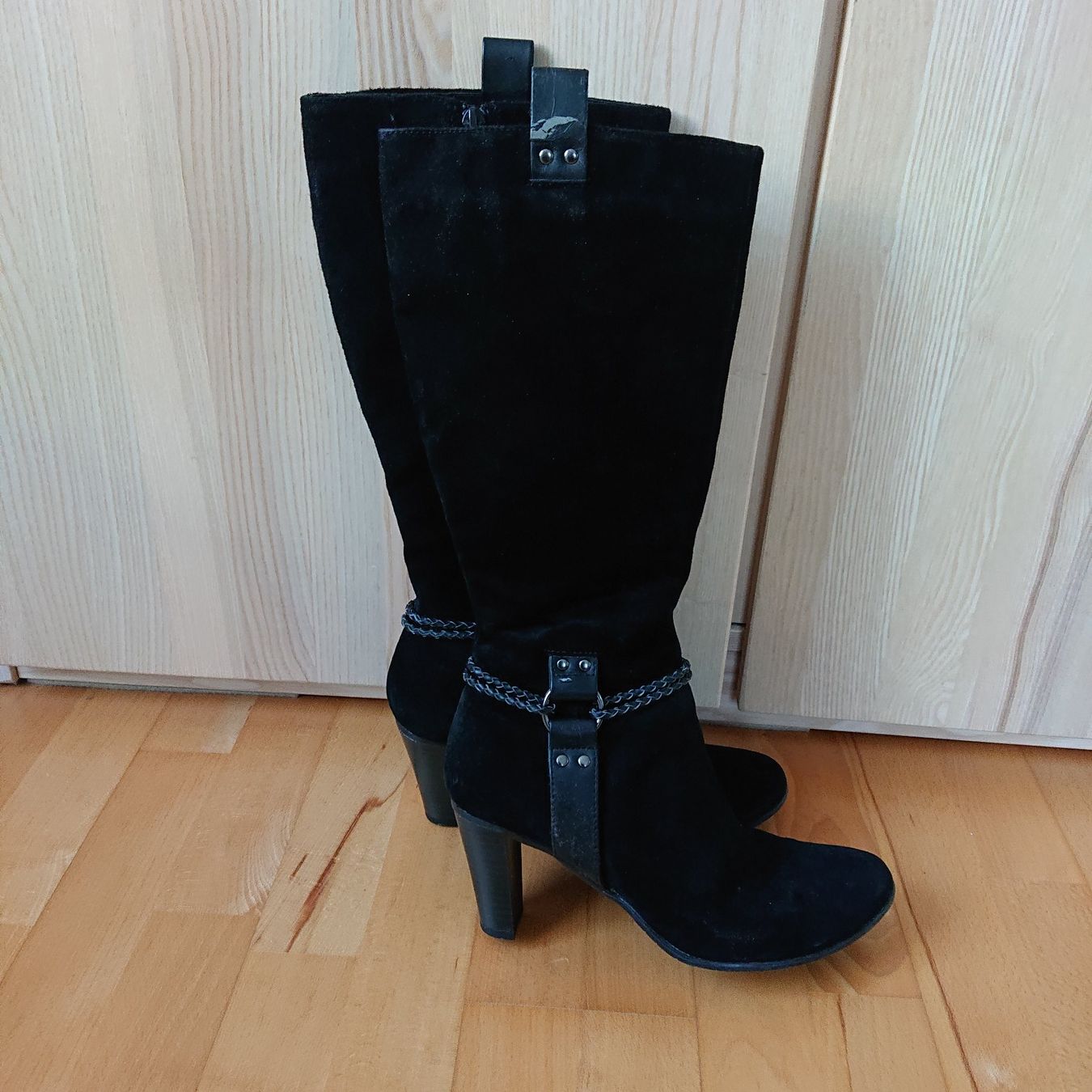 Roberto Santi Damenschuhe: Schwarze Wildleder Stiefel Gr. 38 – Gebraucht aus Aarau von kassandras 6