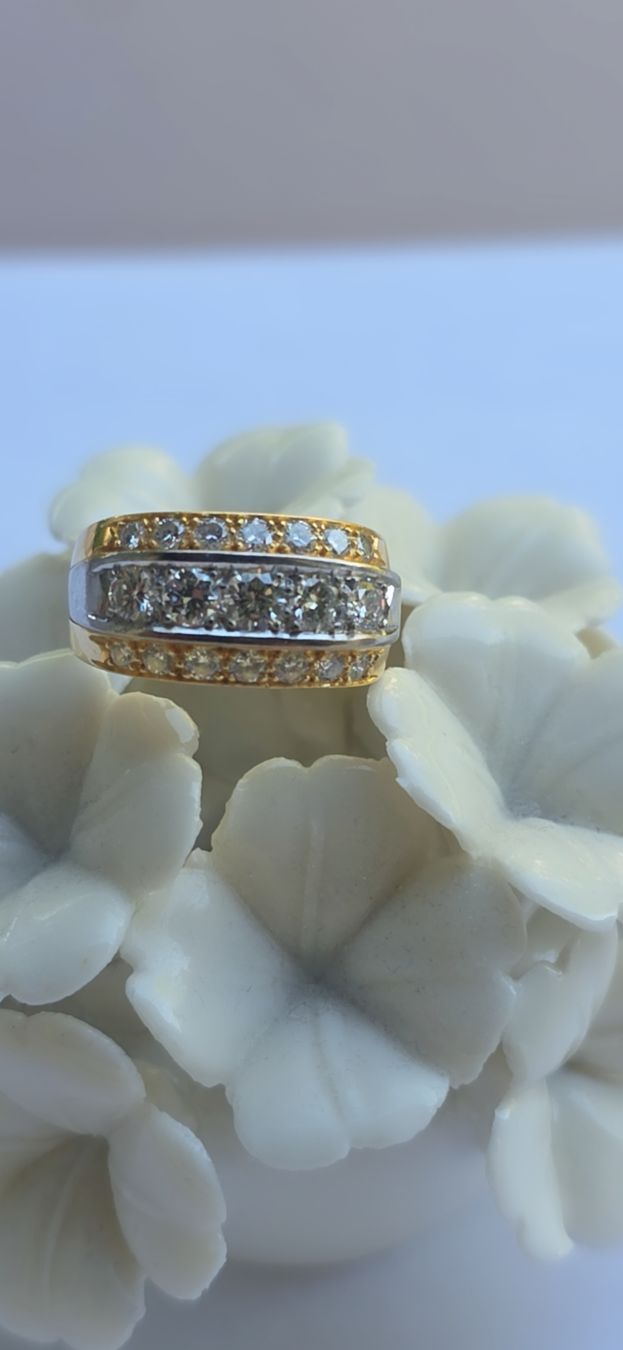 Anelli: Gold Ring 18karat Diamanten  – Nuovo (secondo la descrizione) da Effretikon venduto da rinuom01