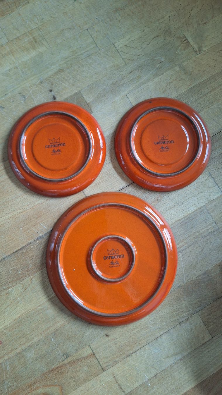 Piatti: 3 Teller Ceracron Melita Germany – Usato da Bönigen venduto da saft195619 1