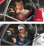 2x Autogrammkarten, Michael Bartels, Joachim Winkelhock, DTM