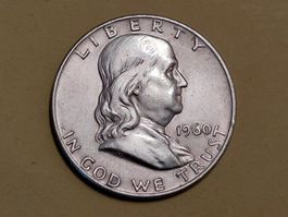 USA Half Dollar "Franklin" 1960 D Silber