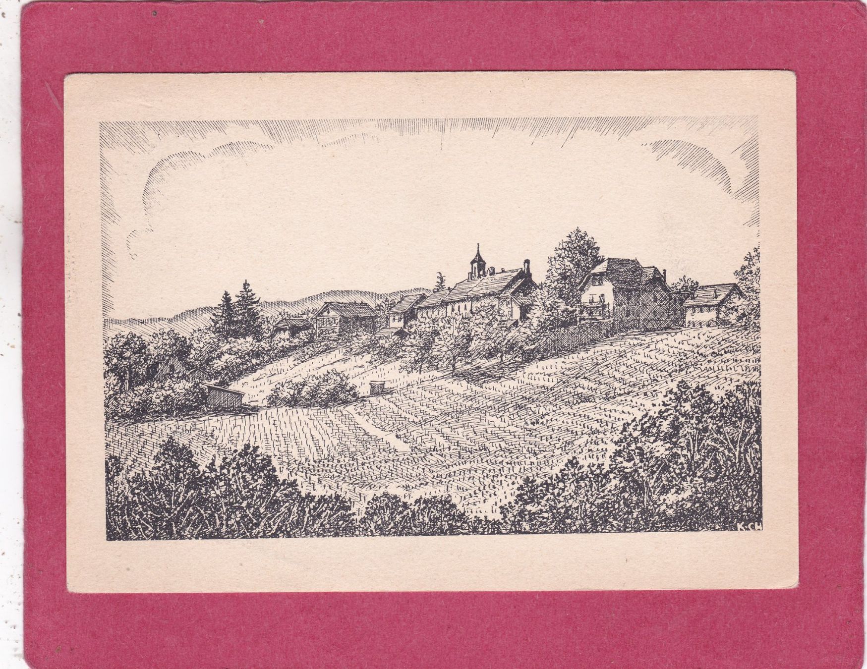 Cartoline postali: Kitsch Kunst Buchillon 1951 – Usato da Herisau venduto da Lisegrat2008