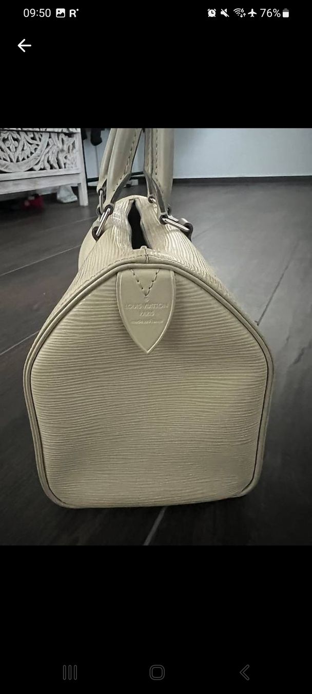 Louis Vuitton Borse da donna: Louis Vuitton Speedy 25 Handtasche Weiss – Usato da Rebstein venduto da Soju3 1