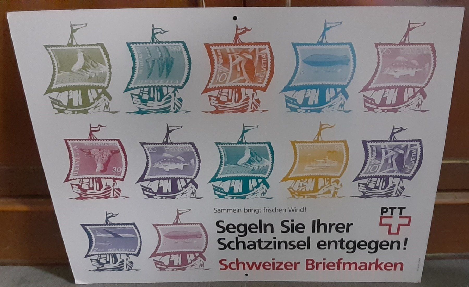 Foto & Immagini: Plakat Briefmarke PTT – Usato da Mörschwil venduto da antiksalon 2
