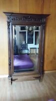 Grand miroir antique Chêne massif 1870-1890