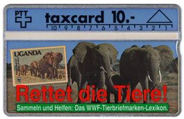 WWF Elefanten - seltene Firmen Taxcard