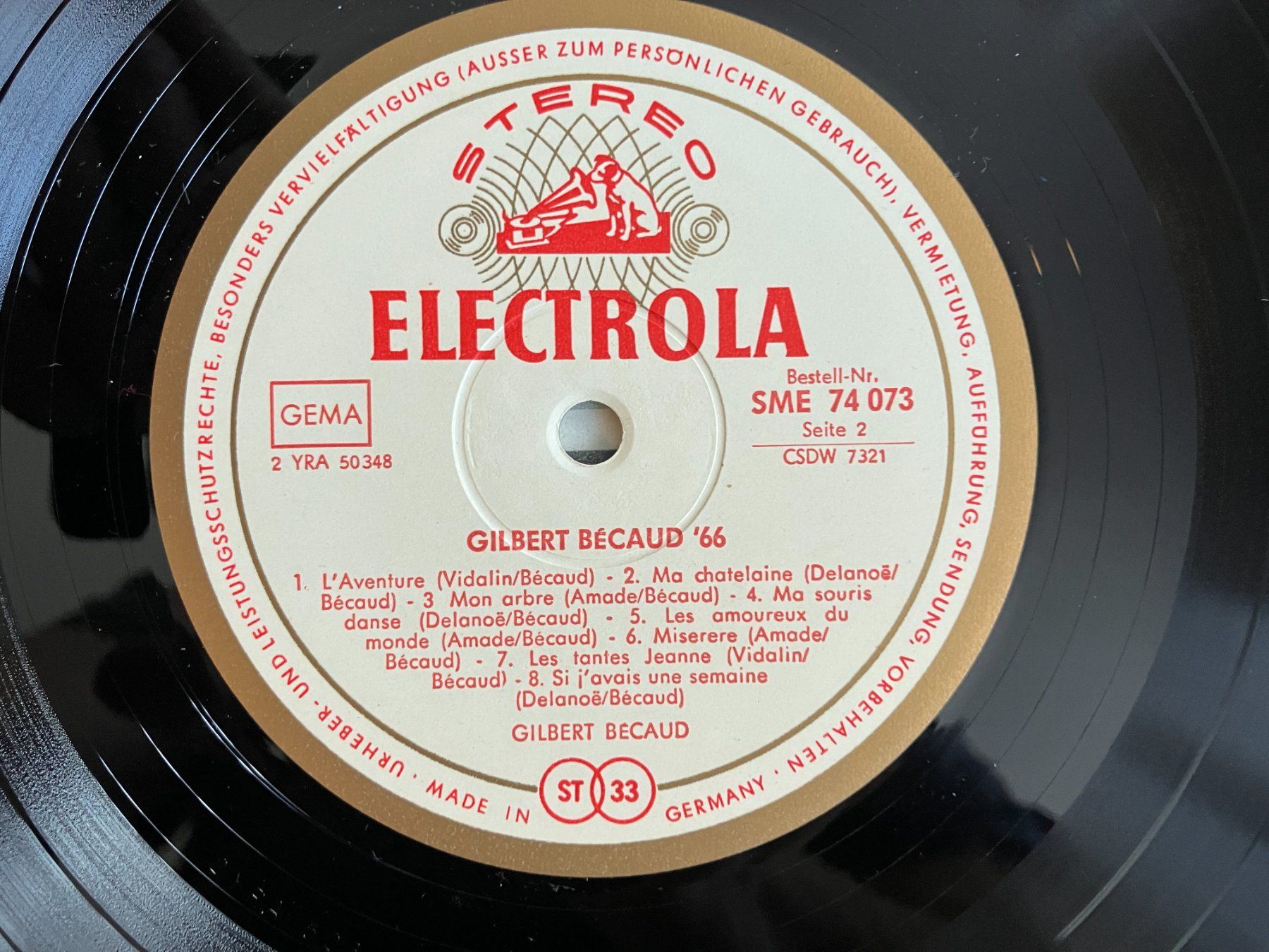 Dischi in vinile: Gilbert Bécaud – Usato da Aarwangen venduto da Jukebox3 9