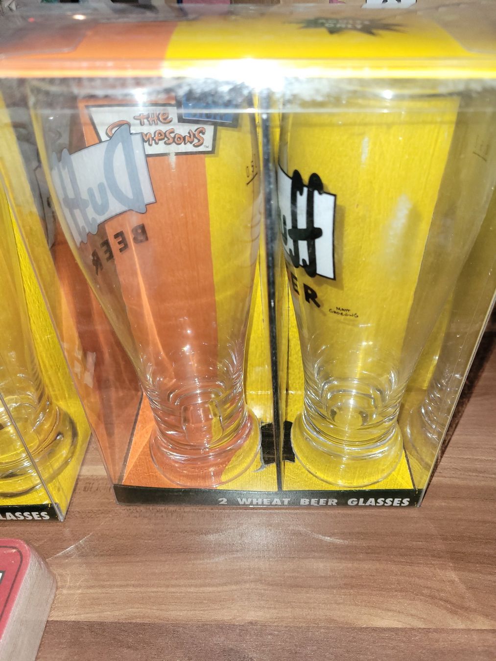 Bicchieri: 4 Duff Bier Gläser – Nuovo e nell'imballaggio originale da Beinwil (Freiamt) venduto da Tourigny 1