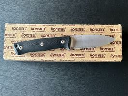 LionSteel - B35 black, hochwertiges Bushcraft-Messer