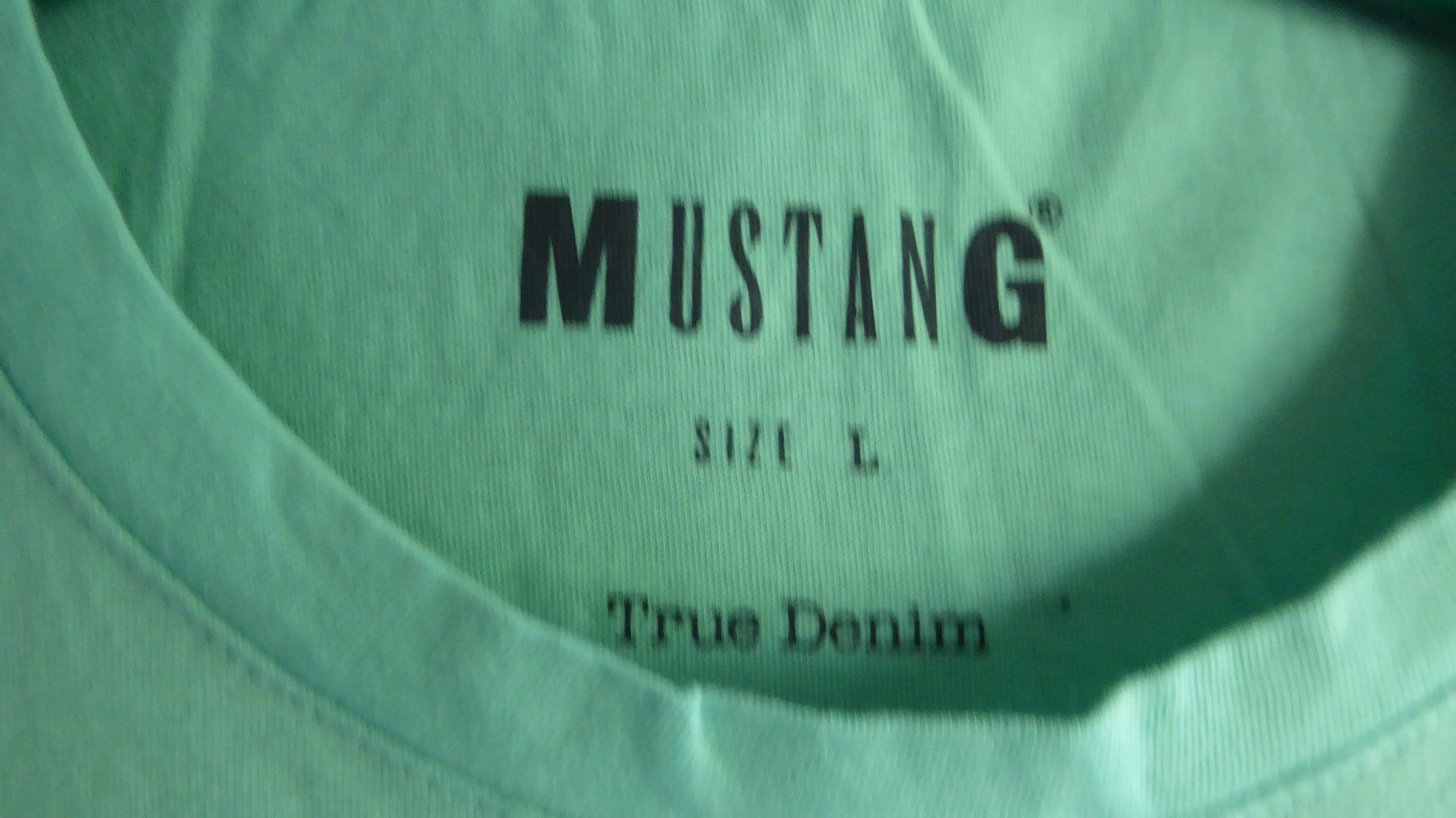 T-Shirts: Herren Tshirt Gr  L MUSTANG Türkis – Gebraucht aus Sargans von Benziner 2