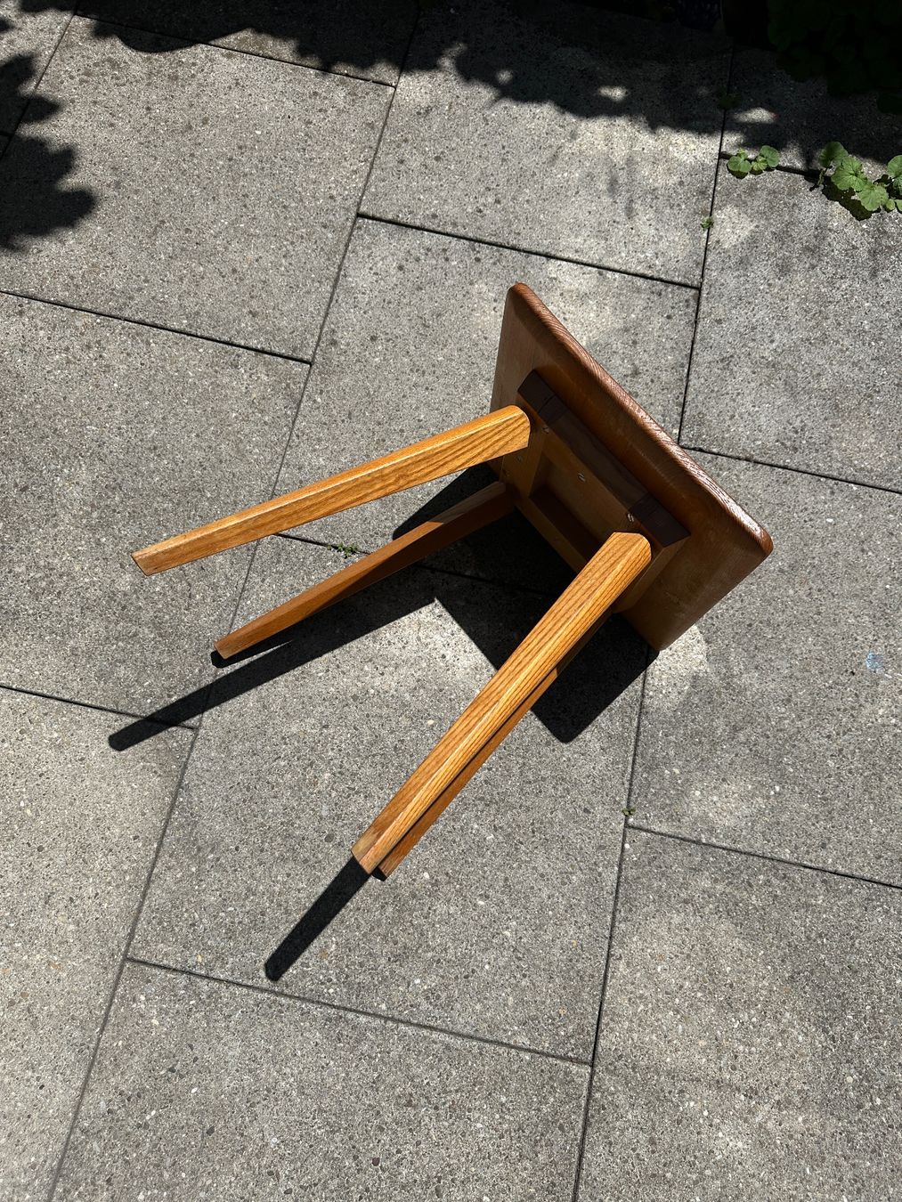 Sgabelli: Vintage Massivholz Hocker – Usato da Zürich venduto da frauflufelberg 6