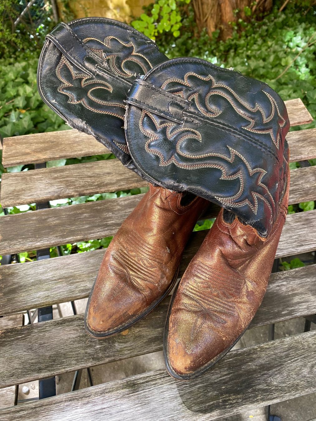 Herrenschuhe: Original gebrauchte Cowboy Stiefel Leder Diverse Grössen – Gebraucht aus Zürich von Pyramid1 8
