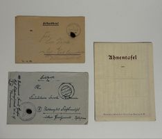 2. Weltkrieg Konvolut Feldpost & A-Nachweis Adelsfamilie
