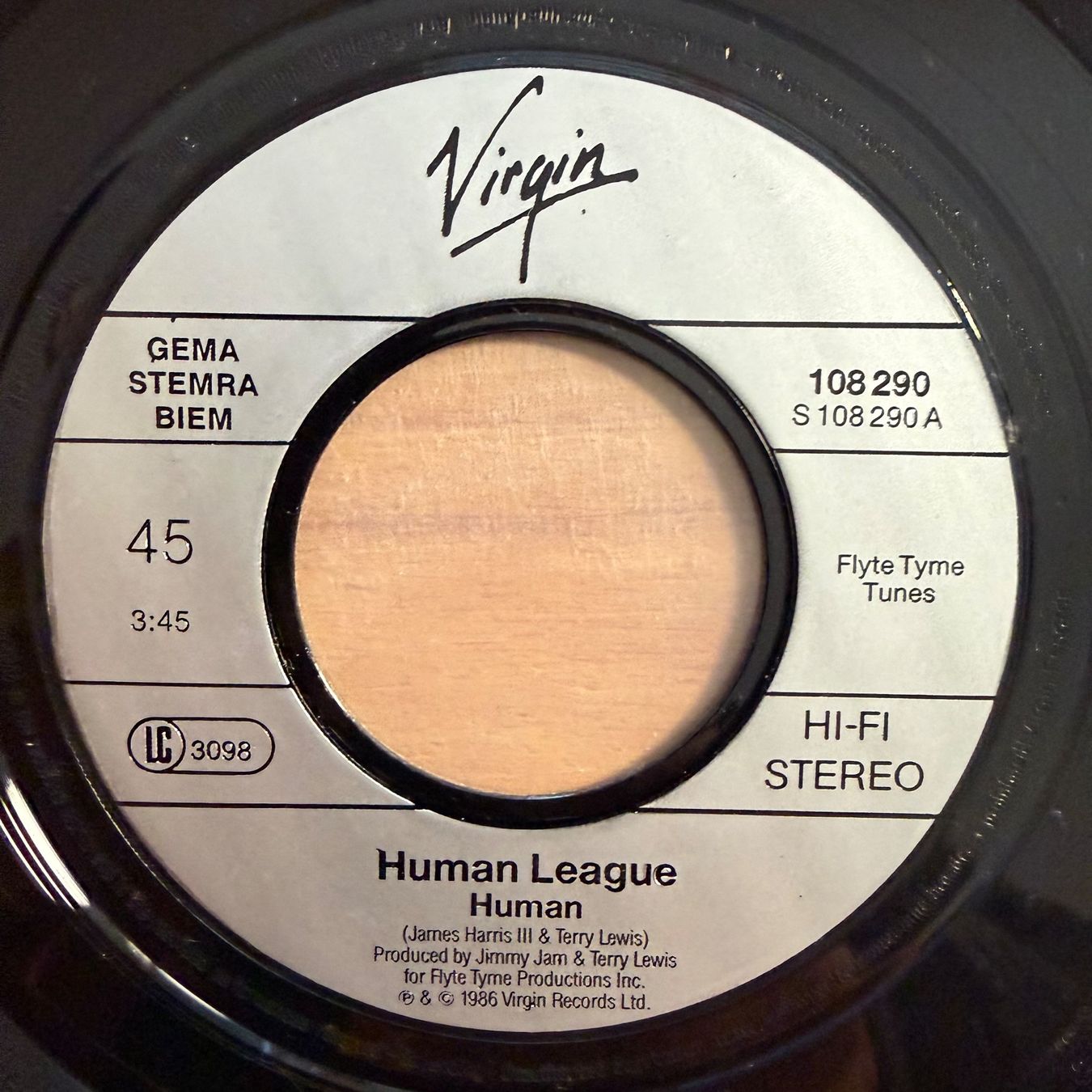 Schallplatten: Human League - Human - 1. D-Press. 1986 – Gebraucht aus Gais von soundcave57 2