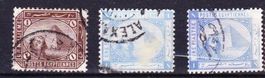 Série 3 Timbres - Égypte - 1884-88 - Obl.