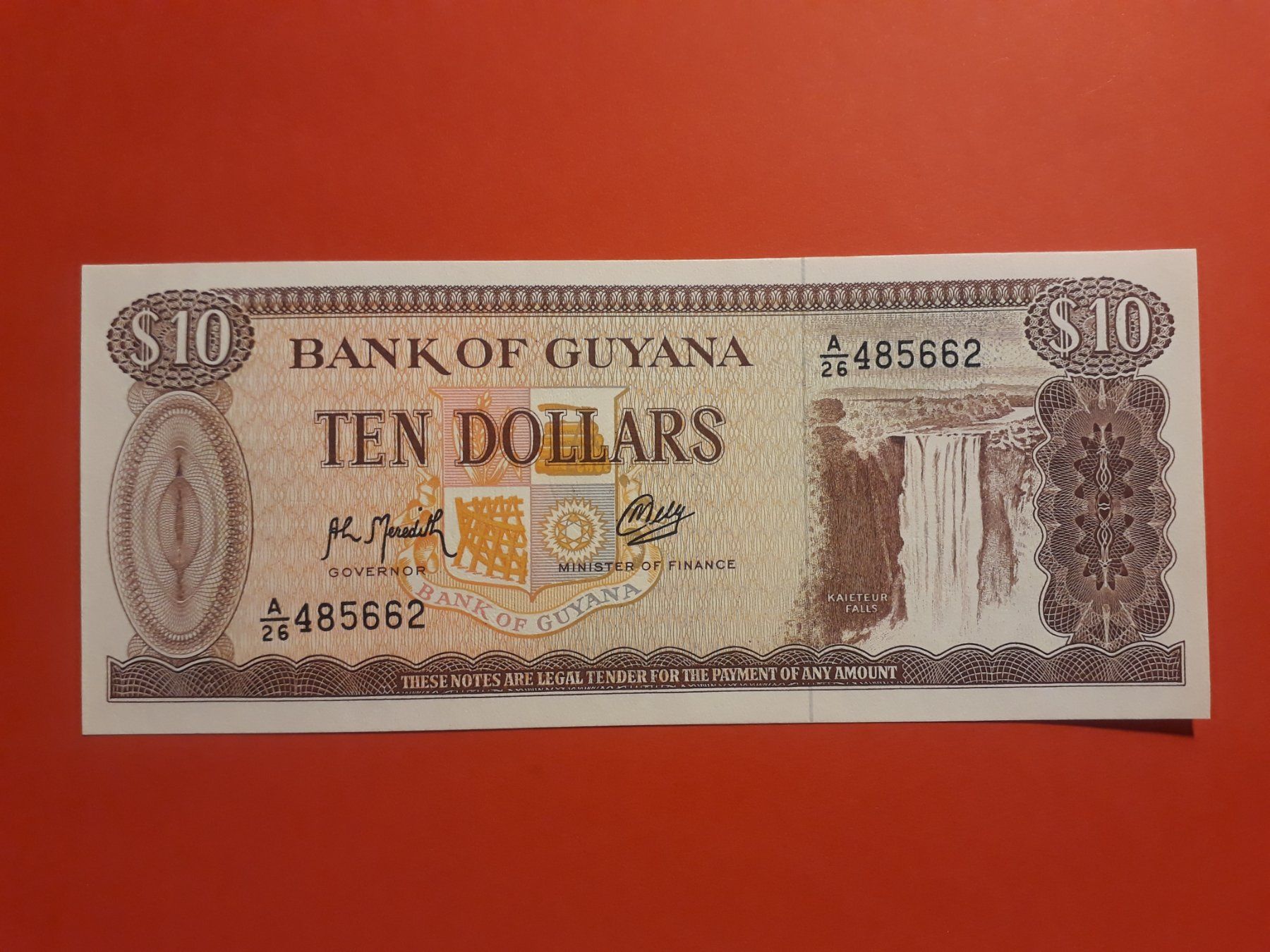 Banconote: GUYANA - 10 Dollars UNC (A/26-485662) – Nuovo (secondo la descrizione) da Wichtrach venduto da LuckyLuke69