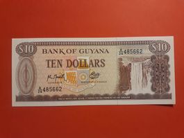 GUYANA - 10 Dollars UNC (A/26-485662)