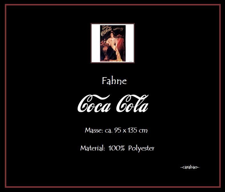 Bandiere: Fahne *Coca Cola* – Nuovo (secondo la descrizione) da Winterthur venduto da -carabao- 3