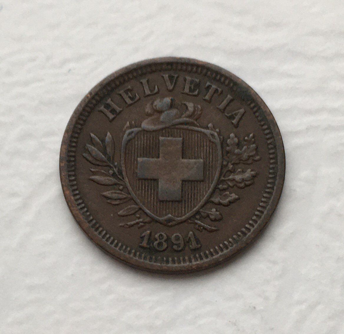 Tutti le monete: 1891 1 Rappen -unz – Nuovo (secondo la descrizione) da Kirchberg SG venduto da Helveticus00