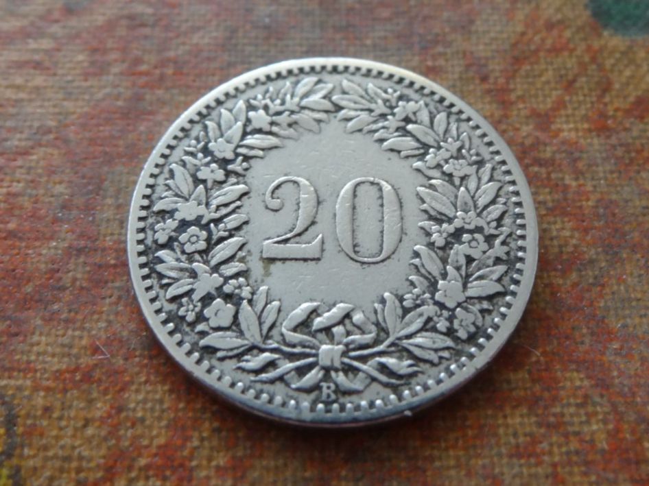 Tutti le monete: 20 Rp. 1902 – Usato da Romanel-sur-Lausanne venduto da Swift13 1