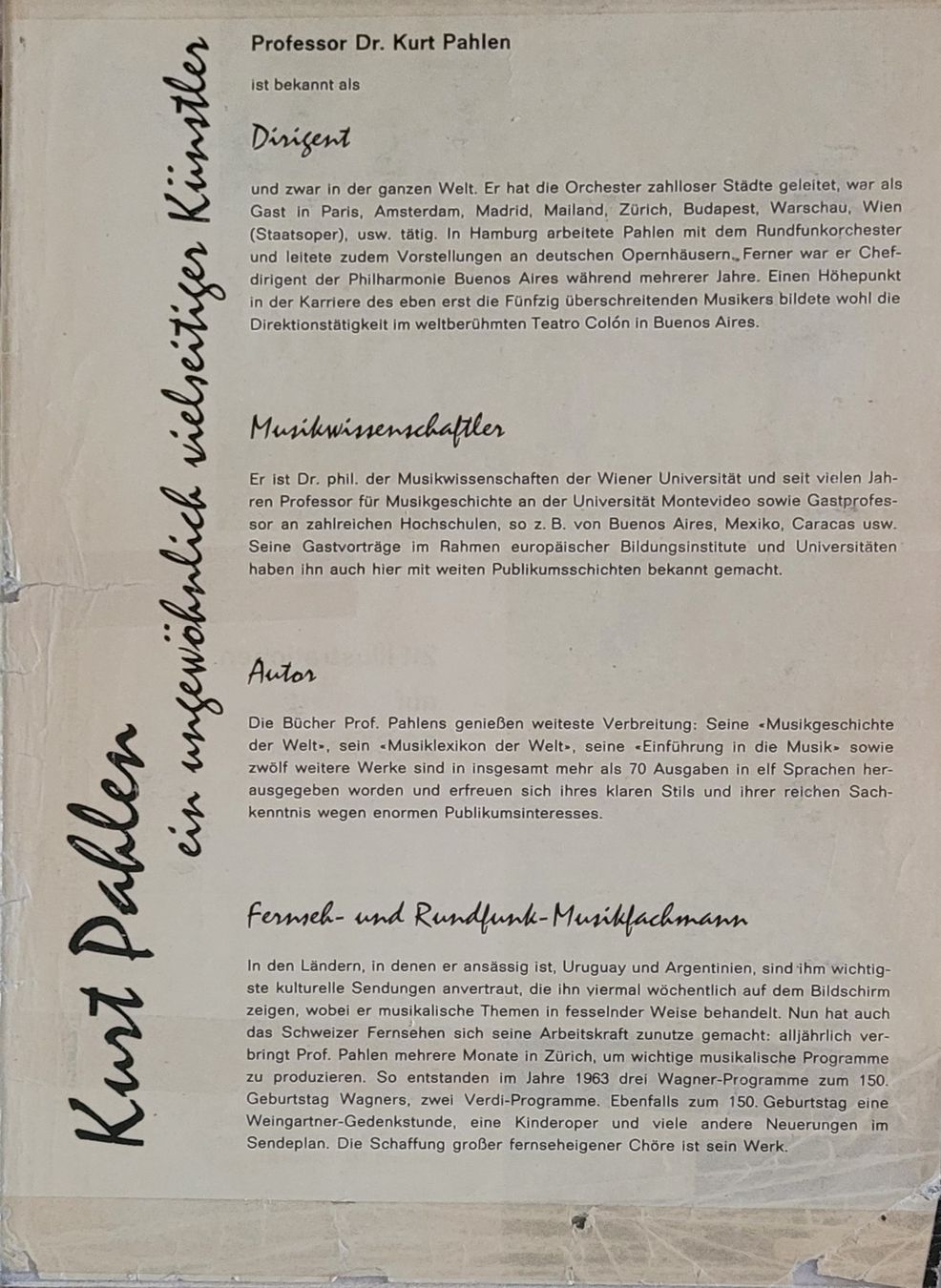 Libri: Buch "Oper der Welt" von Kurt Pahlen – Usato da Eggiwil venduto da Febea 4