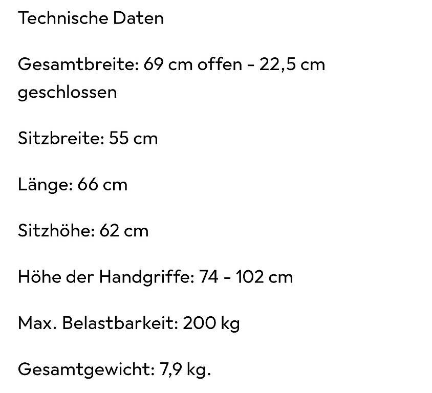 Ausili per la deambulazione: Rollator bis 200 KG – Usato da Thörigen venduto da lunafix 3