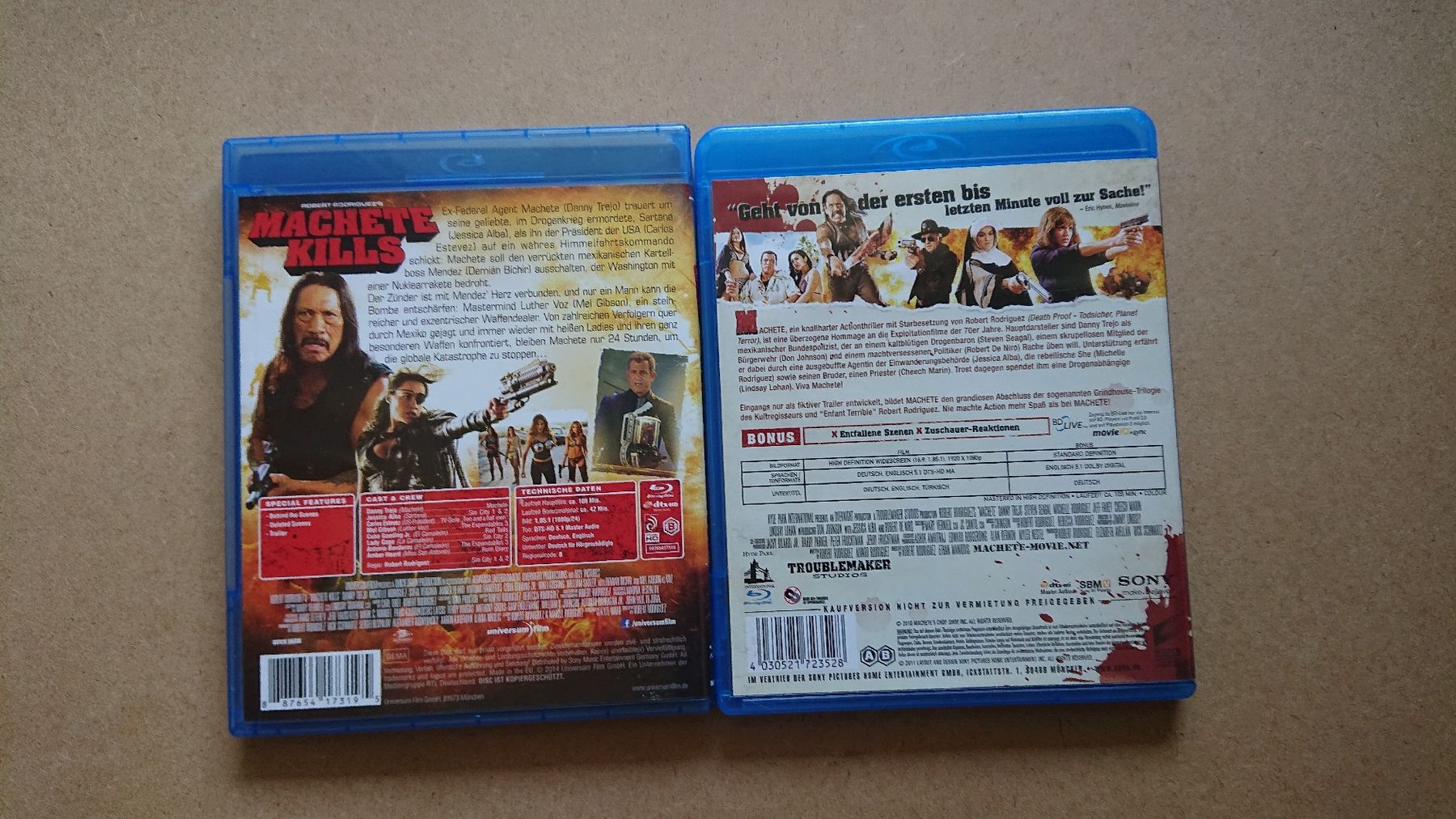 Tutti i DVDs: Machete Kills und Machete Blu-ray  – Usato da Chur venduto da FreakofRarity 1