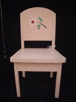 Holz Puppenstuhl bemalt