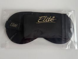 Schlafmaske hochwertig von Elite schwarz, originalverpackt