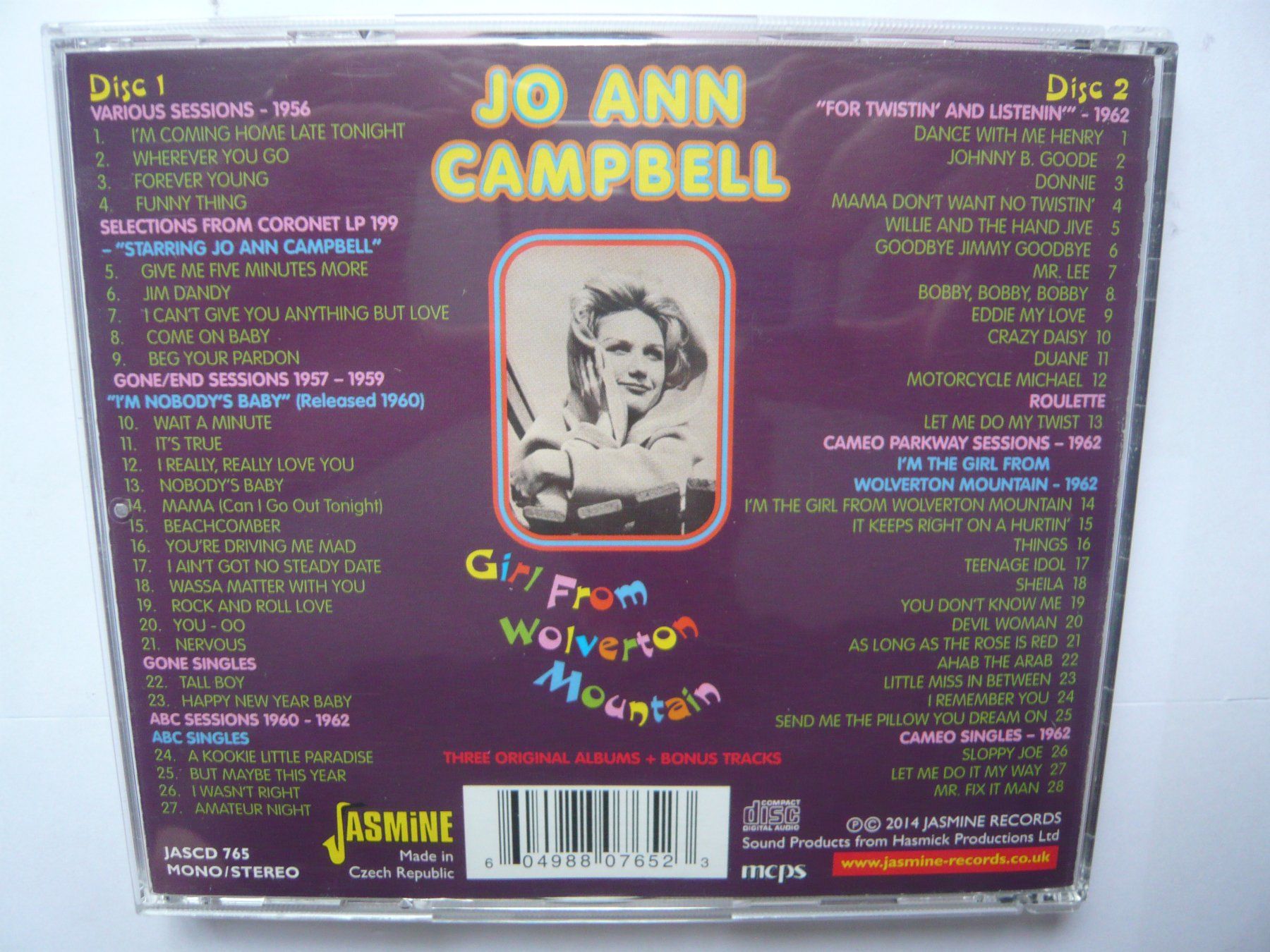 CD: JO ANN CAMPBELL Girl From Wolverton Mountain – Usato da Winterthur venduto da Cajun 2