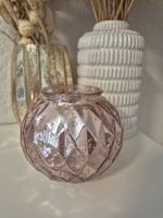 Kerzenglas  Vase  bauernsilber rosa  shabby