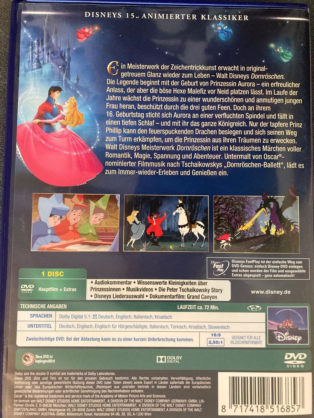 Tutti i DVDs: Disney Dornröschen – Usato da Zürich venduto da Frangipan23 1