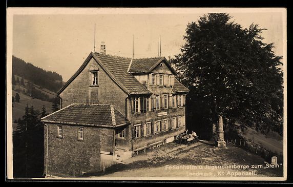 Cartoline postali: Landmark /Appenzell, Ferienheim u. Jugen – Usato da Berlin venduto da bartko-reher