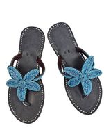 Handgemachte Leder-Sandalen - Türkis 39 🔥 50% SALE
