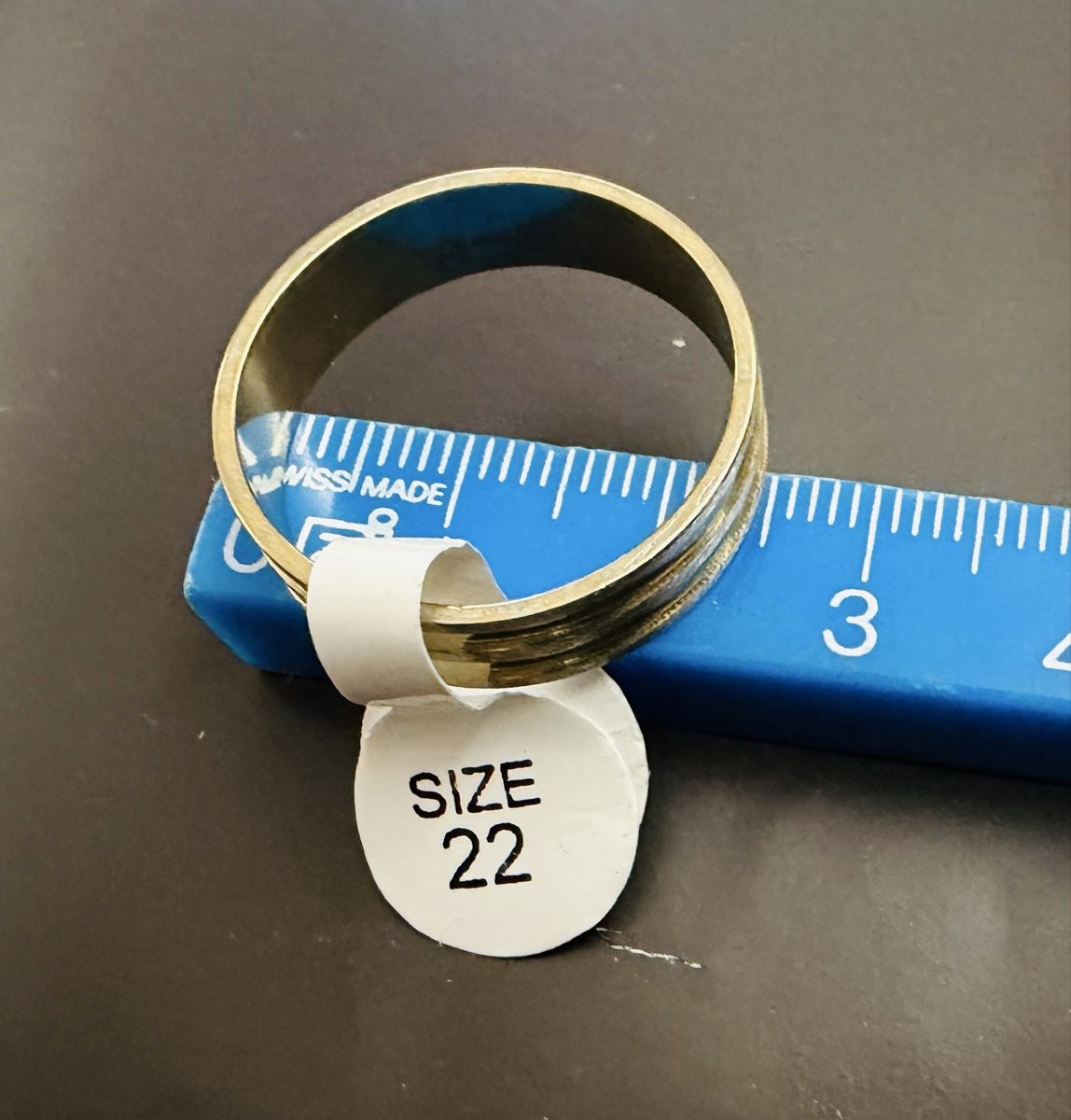 Anelli: Edelstahlring, Gold/Silber Design - Grösse 22 – Nuovo (secondo la descrizione) da Dietikon venduto da Emoruk 5