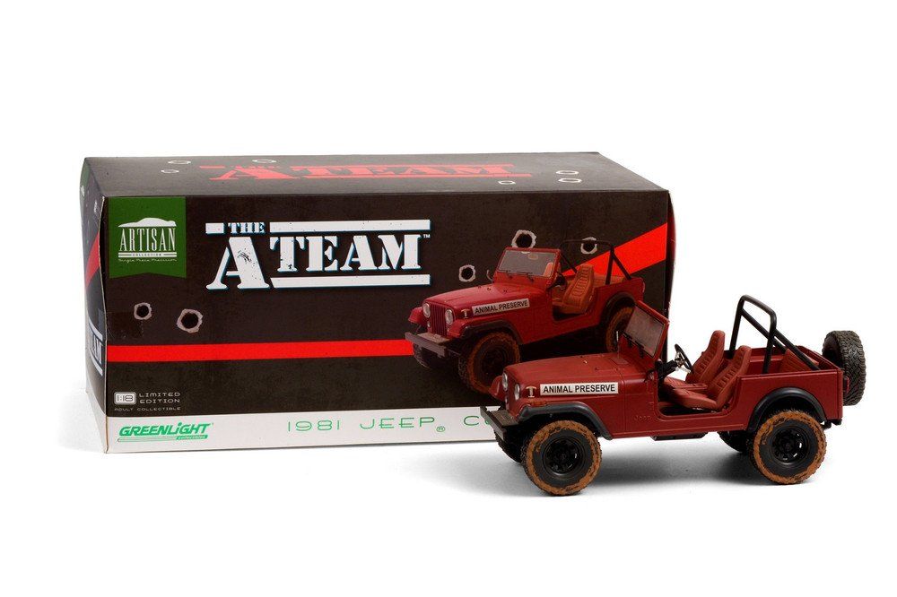 Greenlight Voitures modèles: Jeep CJ-7  1981  "A-Team" 1:18 Greenlight – D'occasion à Rothrist par Juana5 2