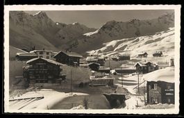 AK Arosa, Inner-Arosa, Ortsansicht im Schnee