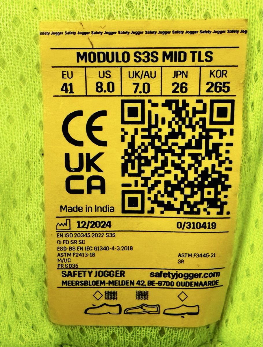 Scarpe da uomo: Safety Jogger Modulo S3S Mid TLS Arbeitsschuhe Gr 41 – Usato da Leimbach TG venduto da Thurgi_Doro 3
