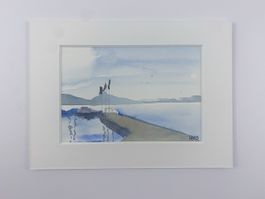 Original Aquarell von Zugersee