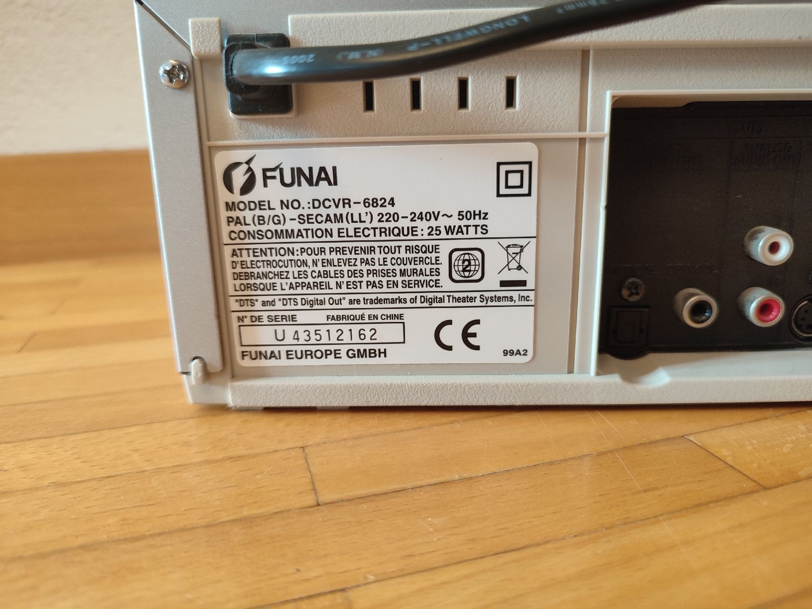 Funai Sistemi audio & multimediali: Funai DCVR-6824 – Usato da Bougy-Villars venduto da Vogue 5