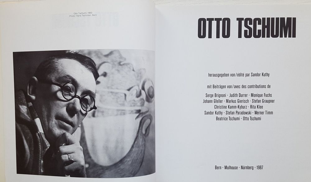 Berner Künstler OTTO TSCHUMI grosser Werkkatalog 1987 Kaufen auf Ricardo