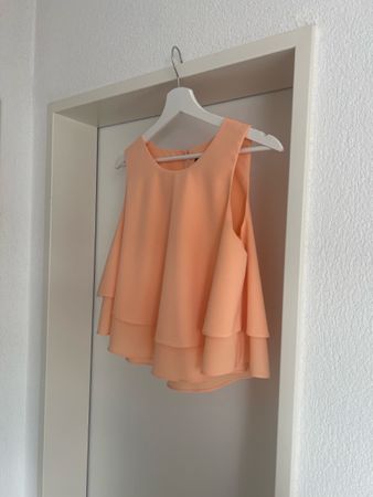 Zara Basic Sommer Top in Apricot