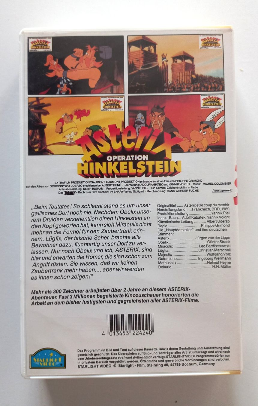 Tutti i VHS: Asterix VHS - Operation Hinkelstein – Usato da Wettingen venduto da tonia3 1