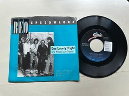REO SPEEDWAGON tolle Single One lonely night 80's USA diff