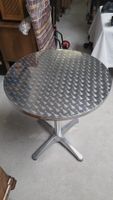 Design Bistrotisch klappbar Ø 58 cm – Edelstahl Optik – mode