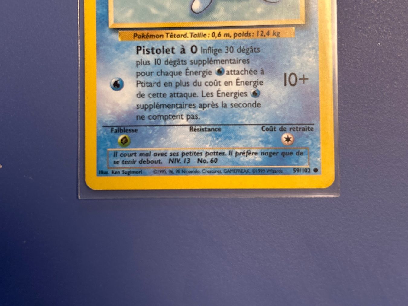 Pokémon Carte collezionabili: Pokémon 1999 Ptitard 59/102 Set de base FR – Usato da Schlieren venduto da happymerchant64 2