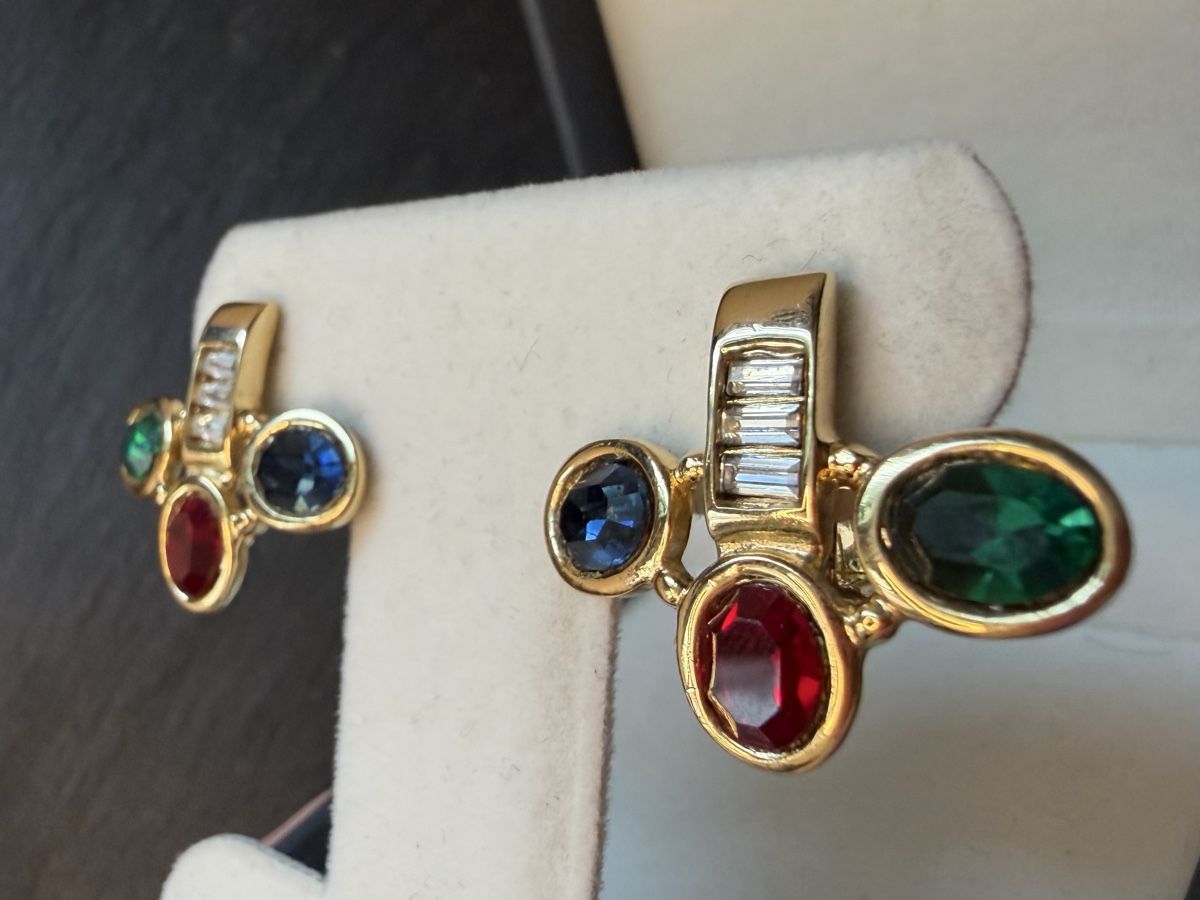 Ohrringe & -stecker: Vintage Ohrringe Clips Luxus Modeschmuck – Gebraucht aus Lamone von LaCantinaMagica 5